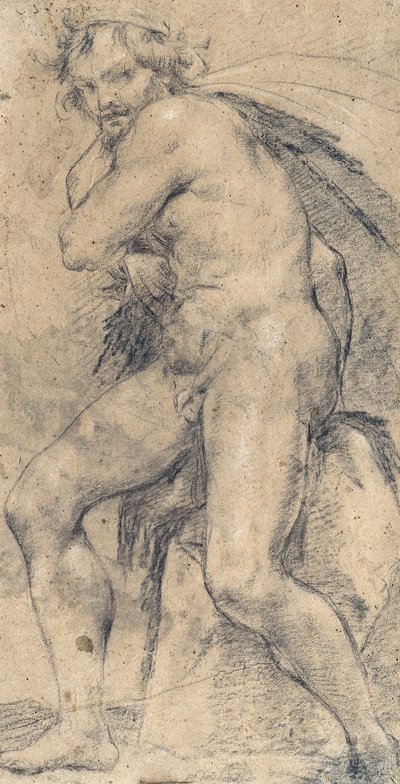 Male Nude (Hercules) by Ludovico Carracci